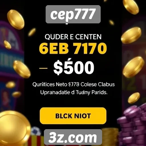 Promoções e bônus oferecidos pelo site cep777